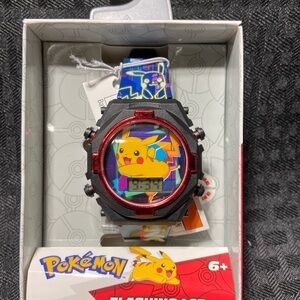 Pokémon Pikachu Digital Watch NWT Children’s Flashing LCD